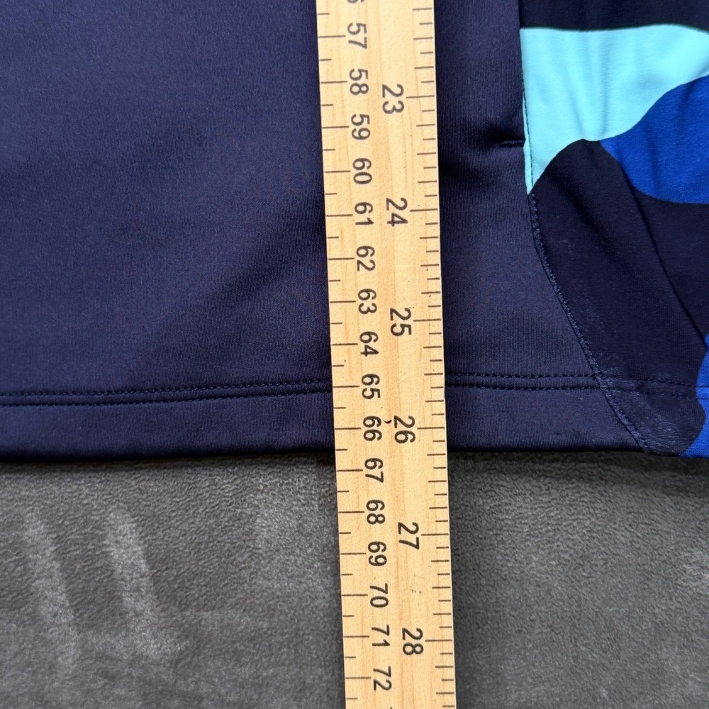 Greyson Golf Sequoia Full Zip Jacket Mens Medium Navy Blue Camo Stretch Athletic - Picture 8 of 9